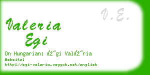 valeria egi business card